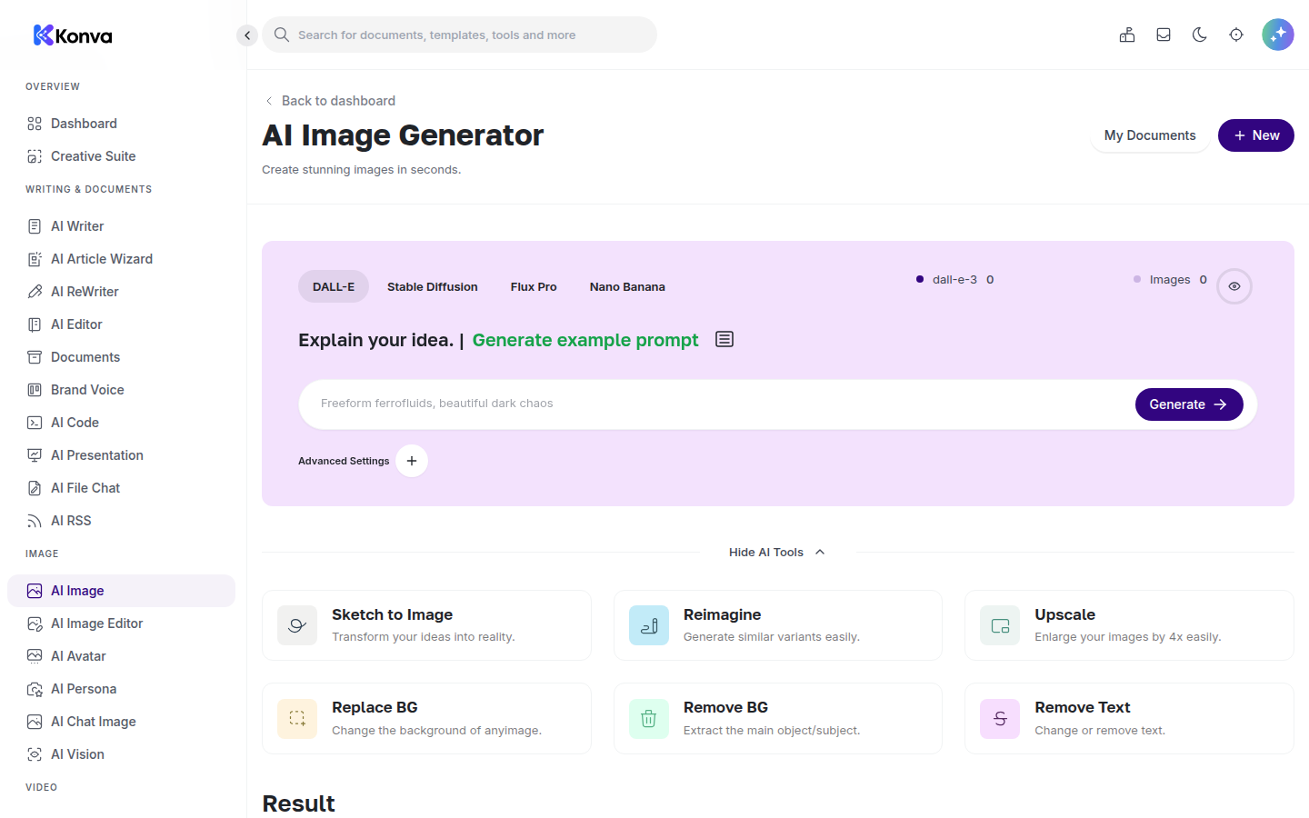 Konva — AI Image Generator screenshot