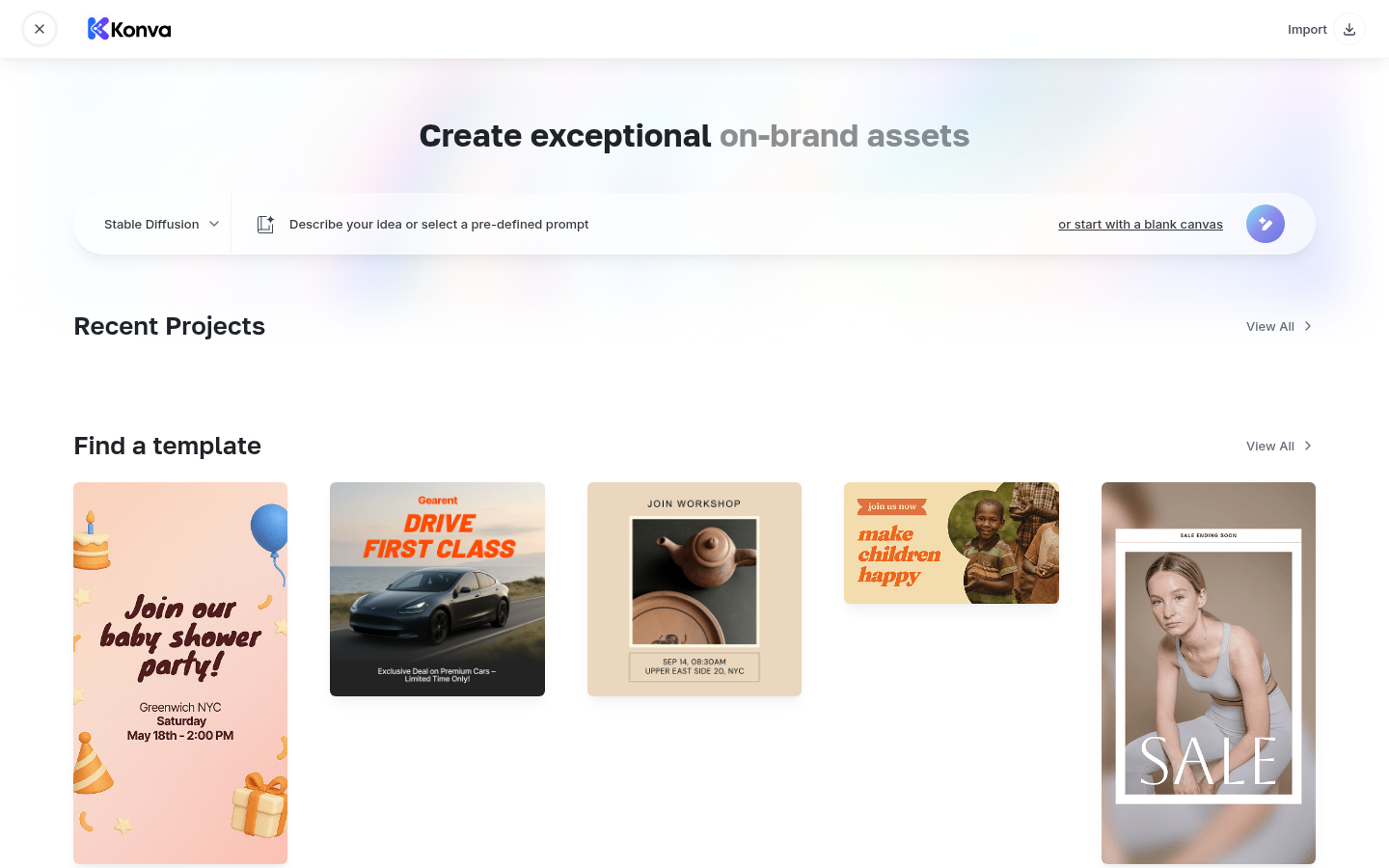 Konva — Creative Suite for on-brand assets screenshot